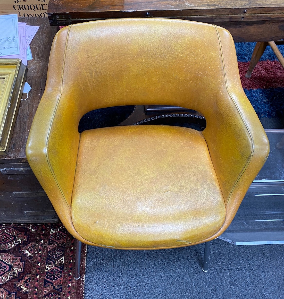 An Ollie Mannermaa (Finnish) elbow chair, width 63cm, depth 47cm, height 74cm